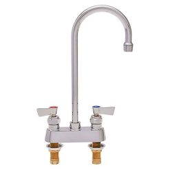 Fisher 3515 4×22 Deck Mount Bar Faucet with 12×22 Gooseneck Spout