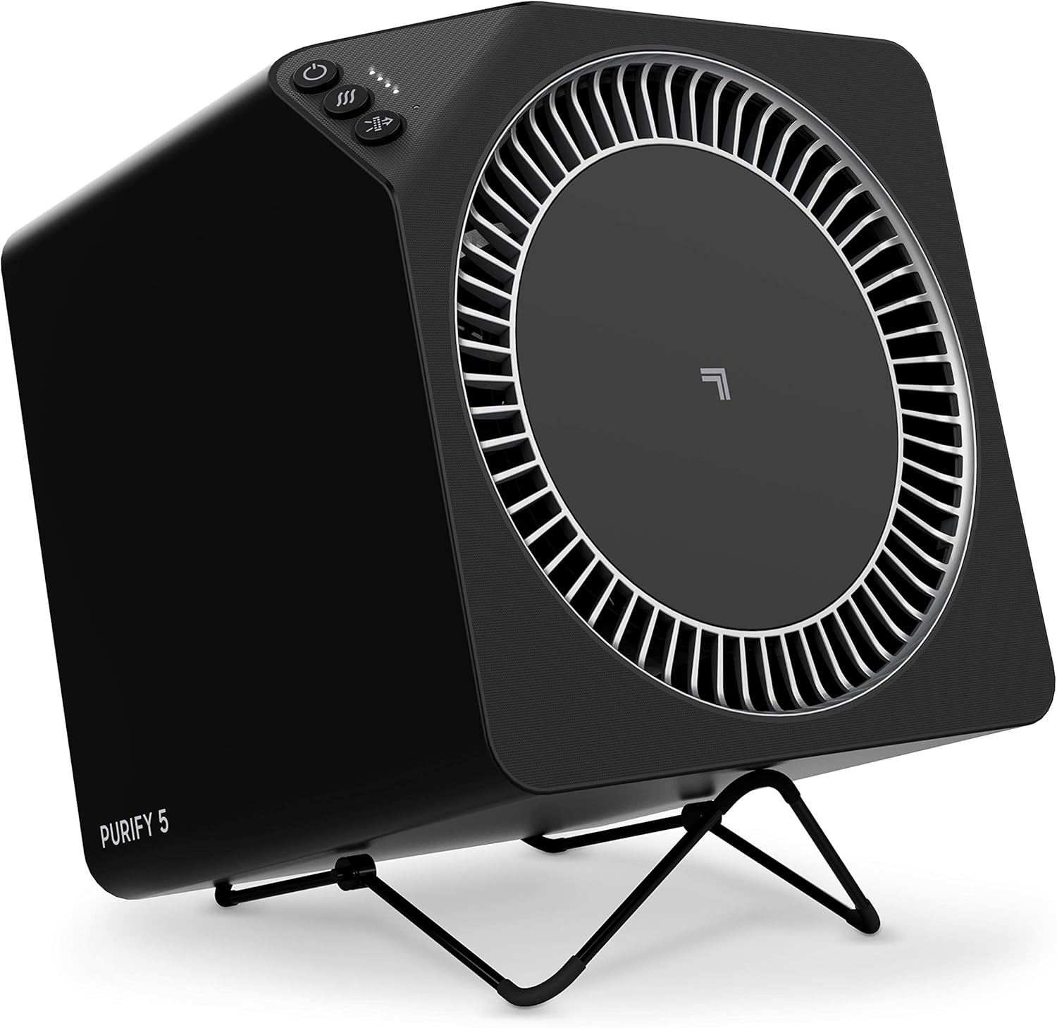 Sharper Image PURIFY 5 True HEPA Air Cleaner for Home, Office, Bedroom with 4 Speed Settings, Black