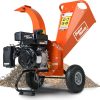 SuperHandy Mini Wood Chipper Shredder Mulcher Heavy Duty 7HP Compact Design 3 Inch Max Capacity