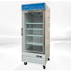 31 in. Single Glass Door Food Merchandiser Commercial Freezer, 23 cu. ft.
