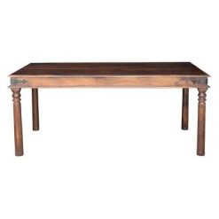 Fanch Solid Wood Dining Table Bungalow Rose